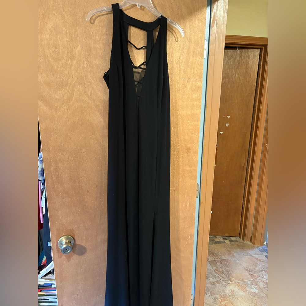 Wardrobe A black floor length dress